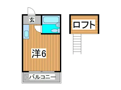 レスポワール(ワンルーム/1階)の間取り写真