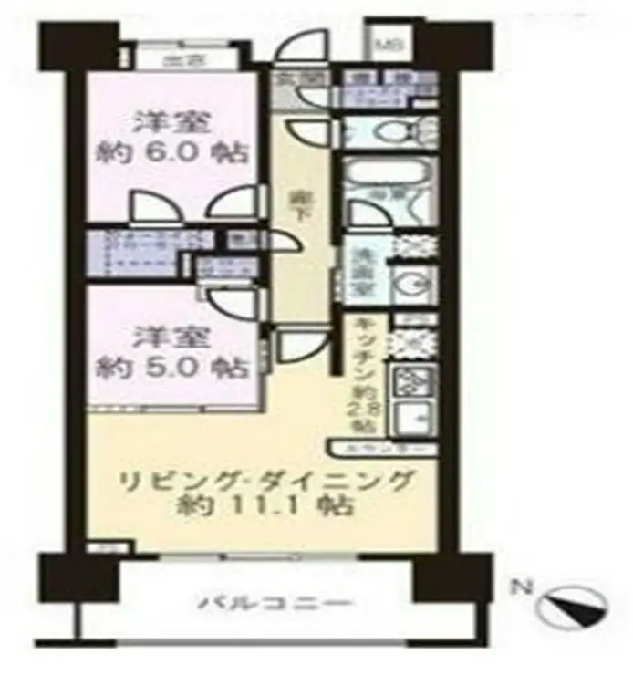 クレストシティレジデンス 3階階 間取り