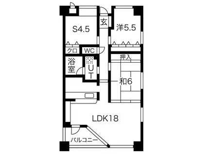 サンクレスト泉中央(3LDK/7階)の間取り写真