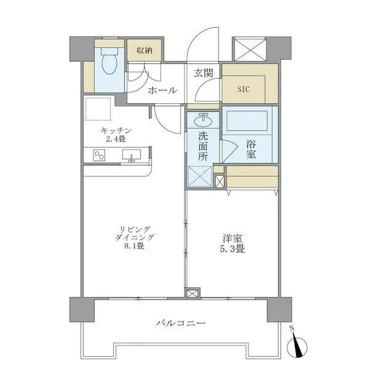 プレミアコンフォート西荻窪 5階階 間取り