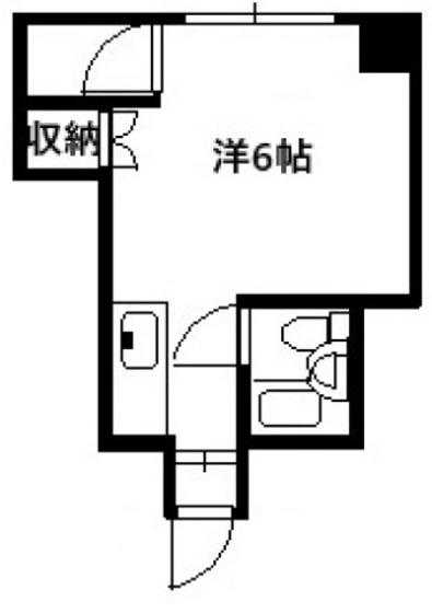 コーポ大原(ワンルーム/3階)の間取り写真