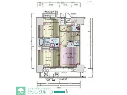プレサンスTHE新栄(2LDK/5階)の間取り写真