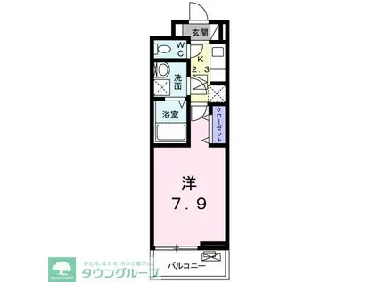 サンモール吉岡III(1K/1階)の間取り写真