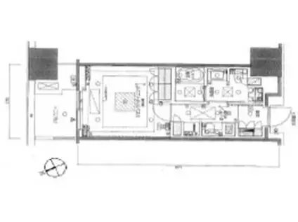 麻布台ヒルズレジデンスB(1K/9階)の間取り写真