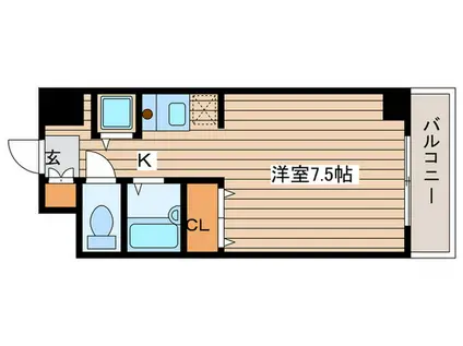 IZM36(1K/2階)の間取り写真