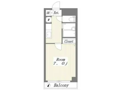 アイムシャンテ(1K/3階)の間取り写真