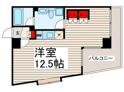 アルトジャルダンII(ワンルーム/3階)の間取り写真