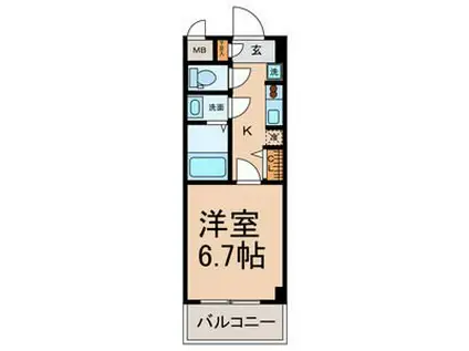 STELLA(1K/3階)の間取り写真