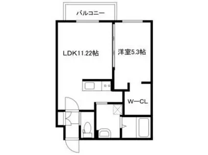 ARTE(1LDK/1階)の間取り写真
