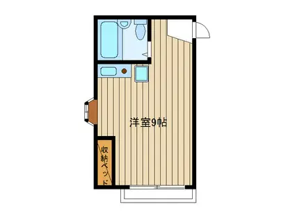 恵光レジデンス(ワンルーム/2階)の間取り写真