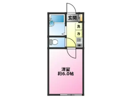 メゾン・フェリシア(1K/2階)の間取り写真