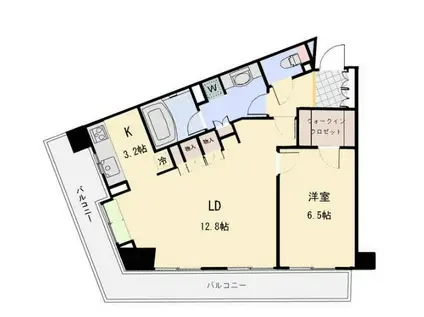 ジョイスコート(1LDK/10階)の間取り写真