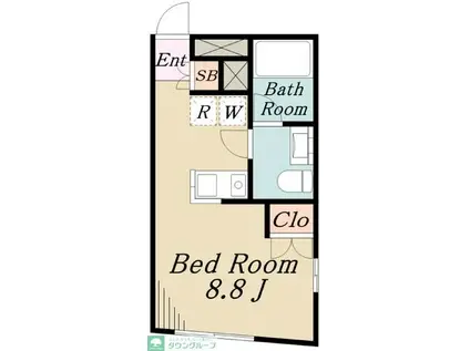 フュージョン東武練馬(ワンルーム/3階)の間取り写真