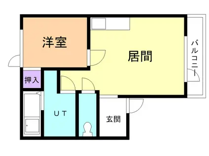 ドリームハイツII(1LDK/1階)の間取り写真