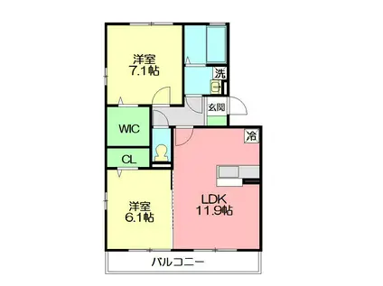 AXIS原宿五番館(2LDK/3階)の間取り写真