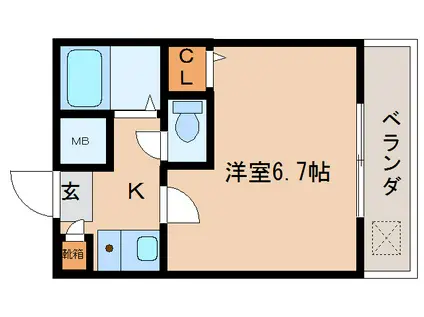 コーポユニオンハート(1K/3階)の間取り写真