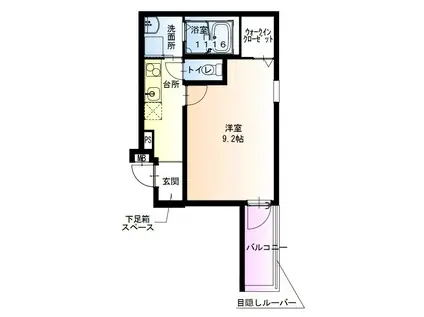 フジパレス堺鳳駅北イースト(1K/3階)の間取り写真