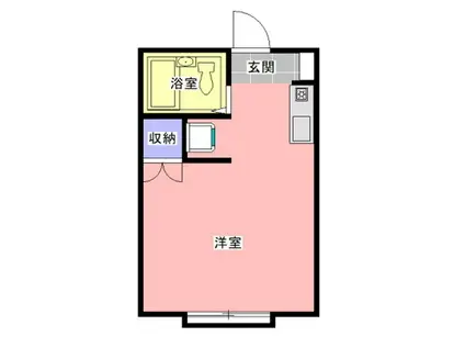 プレアージュII(ワンルーム/3階)の間取り写真