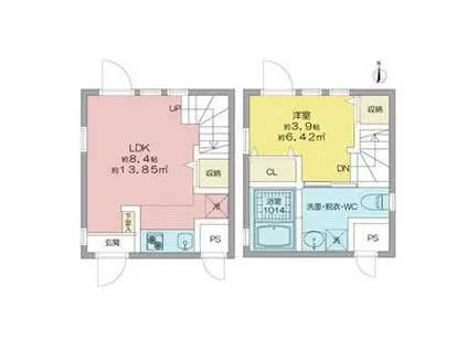 RAVIR六番町(1LDK/3階)の間取り写真