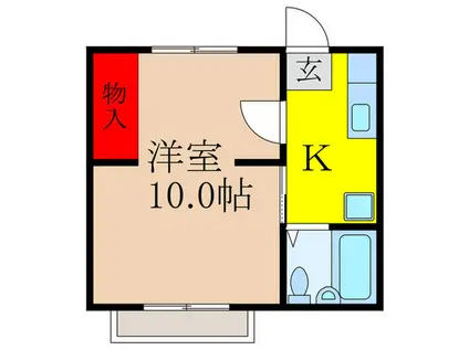 池田グリーンハイツ(1K/3階)の間取り写真