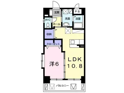 ヴィラ レグルス(1LDK/9階)の間取り写真