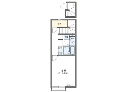 レオネクストヴィダ フェリス(1K/2階)の間取り写真