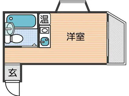 プレアール中加賀屋(ワンルーム/1階)の間取り写真