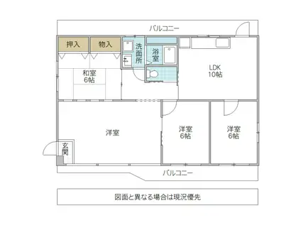 ABCハイツ(4LDK/2階)の間取り写真