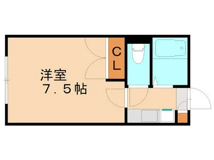 レオパレス一也(1K/2階)の間取り写真