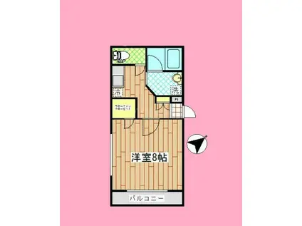 エトワール・グランテ(1DK/1階)の間取り写真