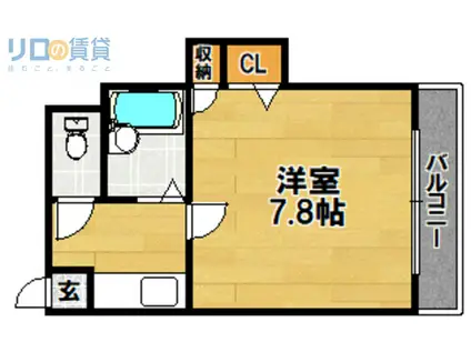 ルフォンリヴェント池袋(1LDK/14階)の間取り写真