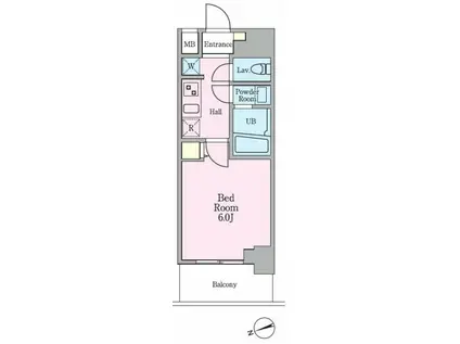 リビオメゾン大森イースト(1K/5階)の間取り写真