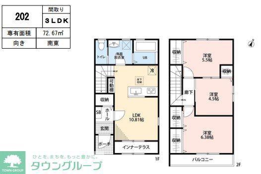 リーブルファイン愛宕駅前I(3LDK/1階)の間取り写真