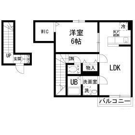 メゾン・ド・フォルテシモー号館(1LDK/2階)の間取り写真