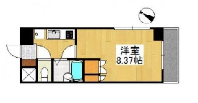 ジュネス天領I(1K/5階)の間取り写真
