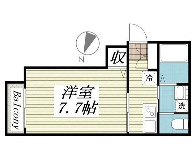 LE GRAND横浜南(1K/3階)の間取り写真