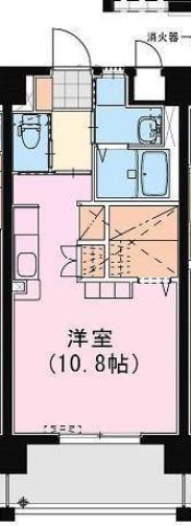 SKY DESIGN III(ワンルーム/5階)の間取り写真