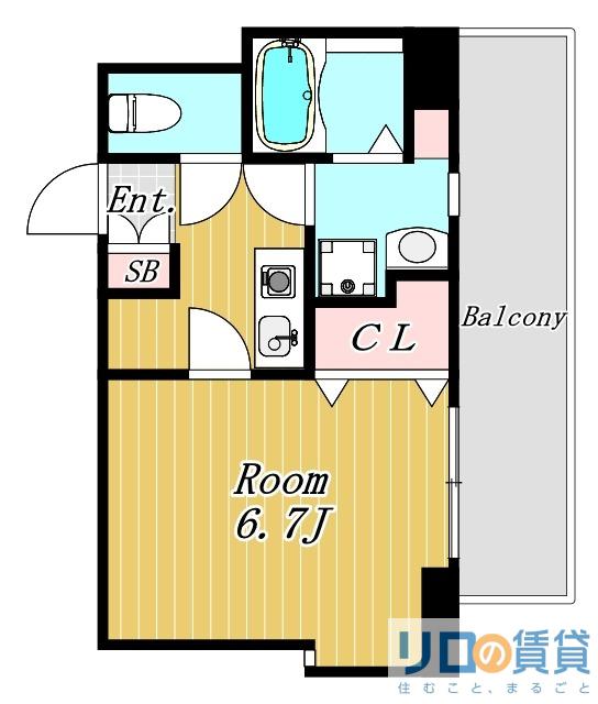 U RESIDENCE新大阪(1K/5階)の間取り写真