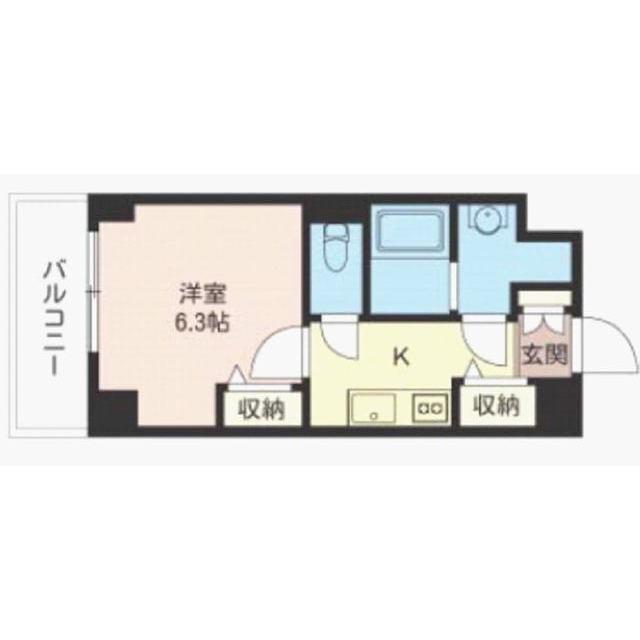 セレーナ片倉(1K/2階)の間取り写真