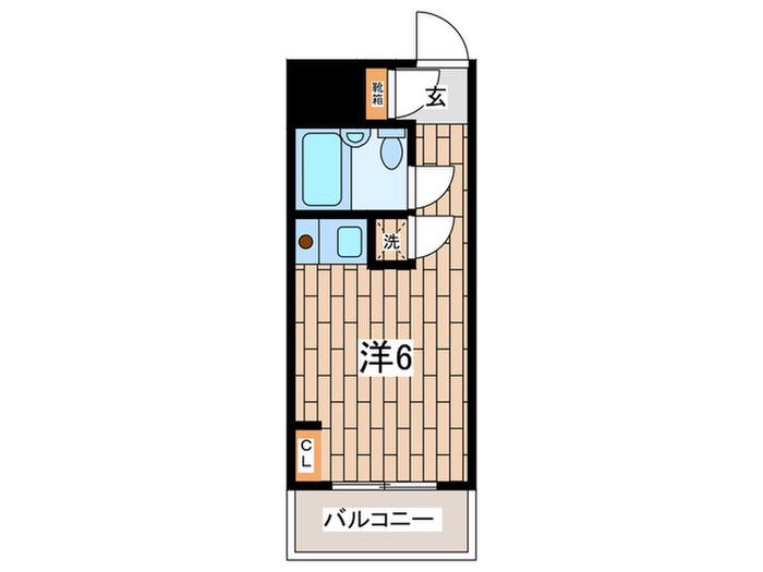 クリオ弘明寺壱番館(ワンルーム/1階)の間取り写真