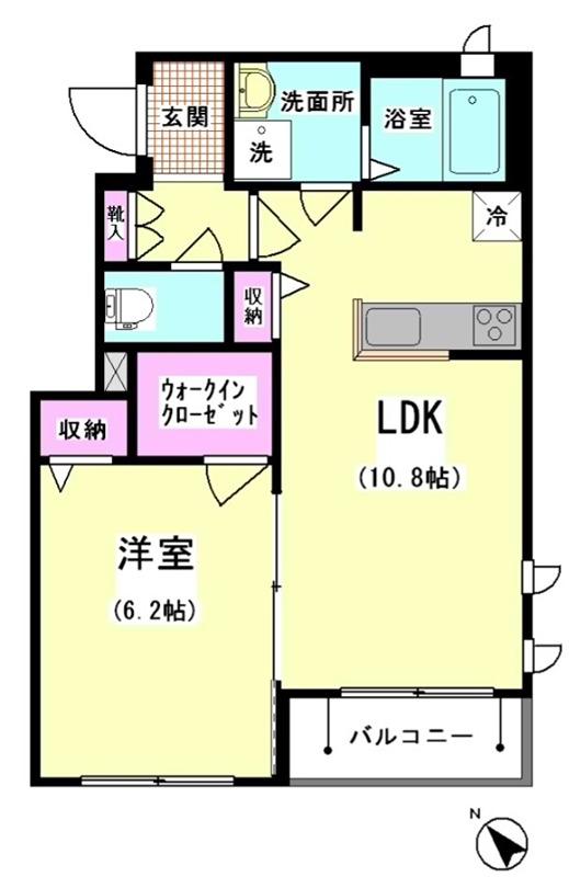 シャーメゾン ルミエ(1LDK/3階)の間取り写真