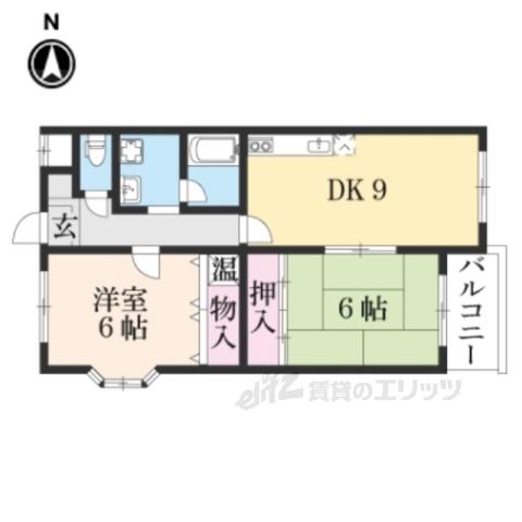 エクシードSS(2LDK/3階)の間取り写真