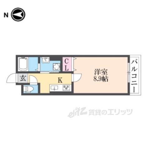 MAISON・S(1K/1階)の間取り写真