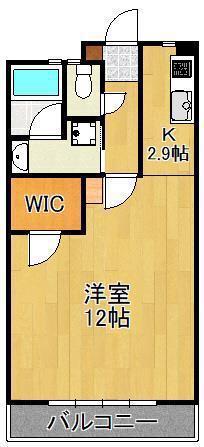 柳町アドレス(1K/1階)の間取り写真