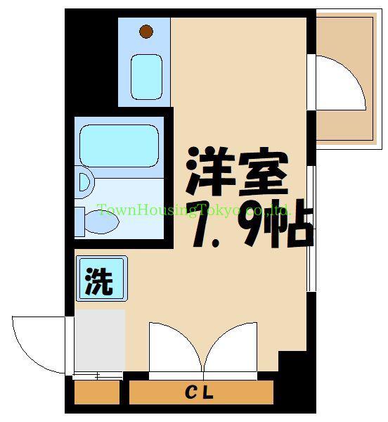 ロイヤルパレス(ワンルーム/6階)の間取り写真