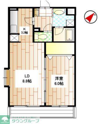 レジデンス杉並(1LDK/1階)の間取り写真