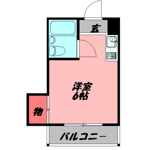 アヴァロン八島町(ワンルーム/1階)の間取り写真