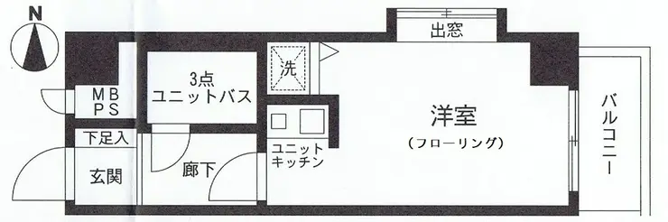 ライオンズマンション元浅草 6階階 間取り