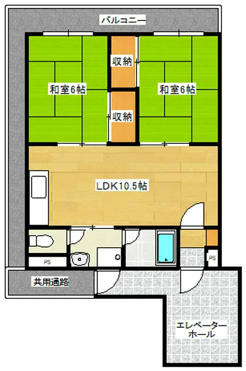 フレンドヴィラ西田 3階階 間取り