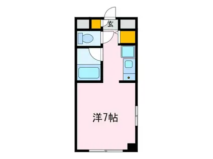 ロイヤルハイツ鈴木(1K/2階)の間取り写真
